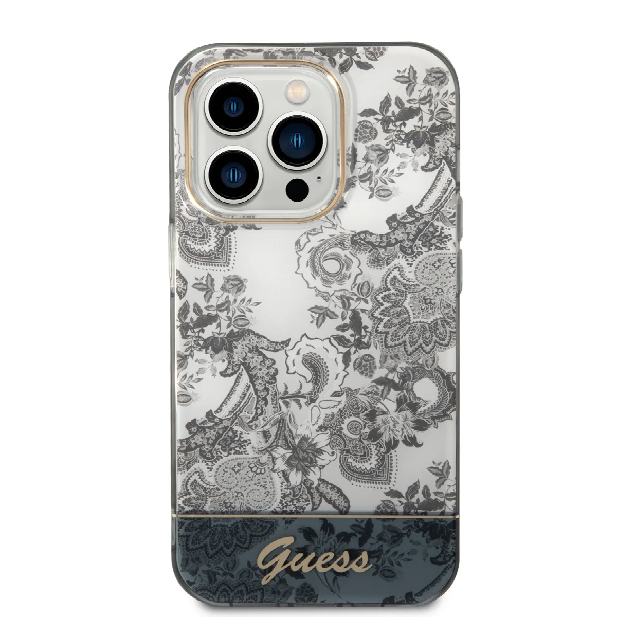Guess "Porcelain Collection" Hard Case Θήκη προστασίας από σκληρό πλαστικό – iPhone 14 Pro Max Γκρι - GUHCP14XHGPLHG – εικόνα 3