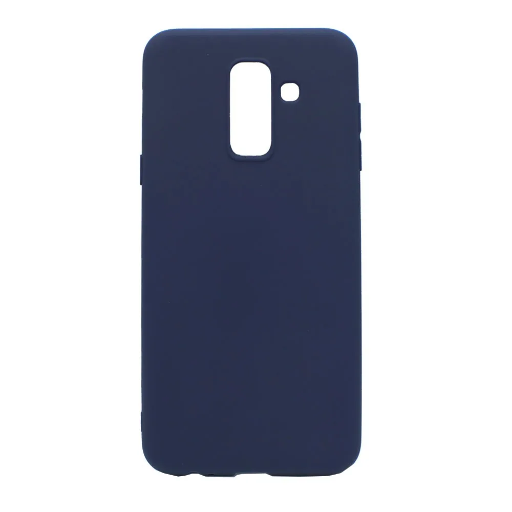 Θήκη σιλικόνης TPU Ultra Slim 0.3mm soft mat για Samsung A6 Plus 2018 - σκούρο μπλε