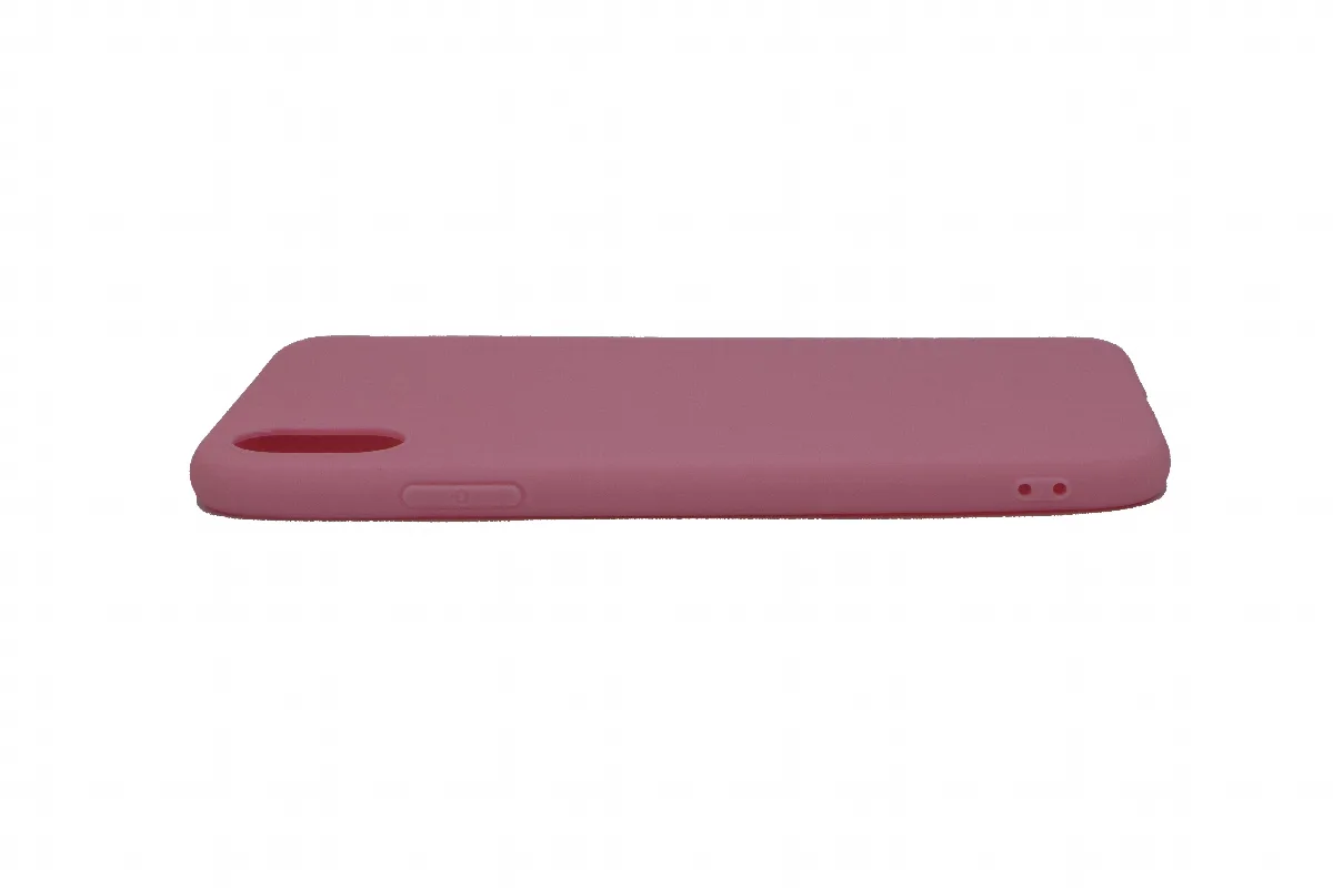 Θήκη σιλικόνης TPU Ultra Slim 0.3mm soft mat για iPhone X/Xs - ροζ – εικόνα 2