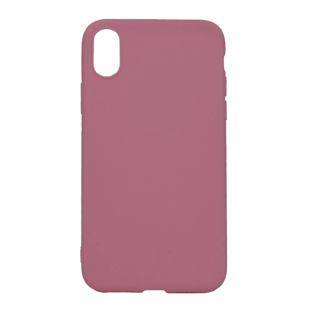 Θήκη σιλικόνης TPU Ultra Slim 0.3mm soft mat για iPhone X/Xs - ροζ