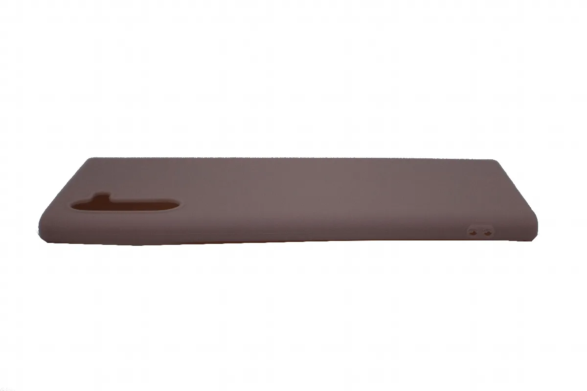 Θήκη σιλικόνης TPU Ultra Slim 0.3mm soft mat για Samsung Note 10 - ανοιχτό καφέ – εικόνα 3