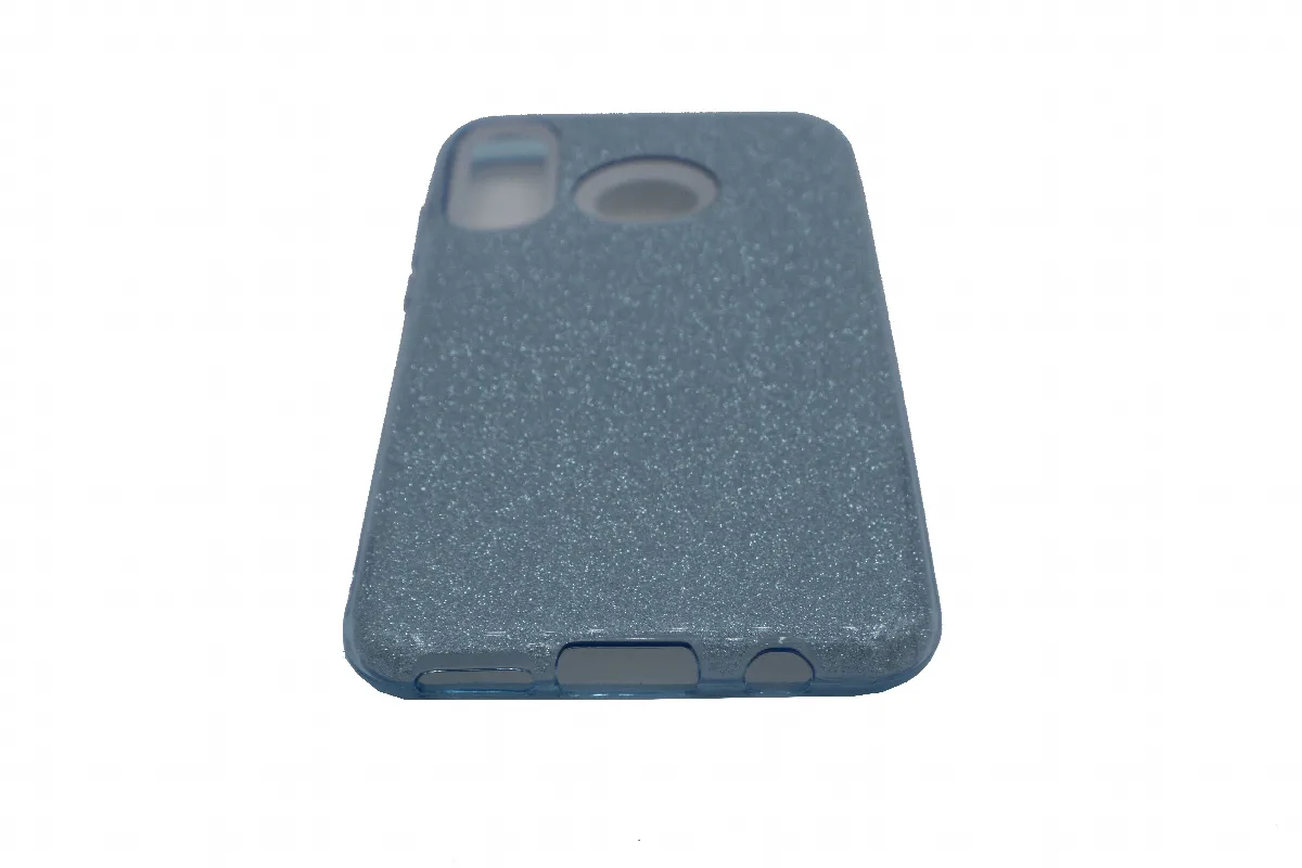 Θήκη TPU με αποσπώμενο Glitter για Huawei P30 Lite - γαλάζιο – εικόνα 2