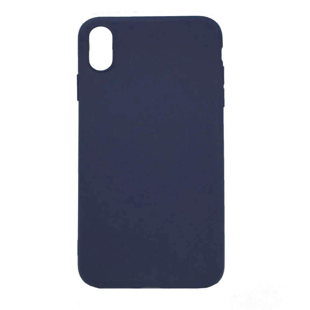 Θήκη σιλικόνης TPU Ultra Slim 0.3mm soft mat για iPhone XS Max - σκούρο μπλέ