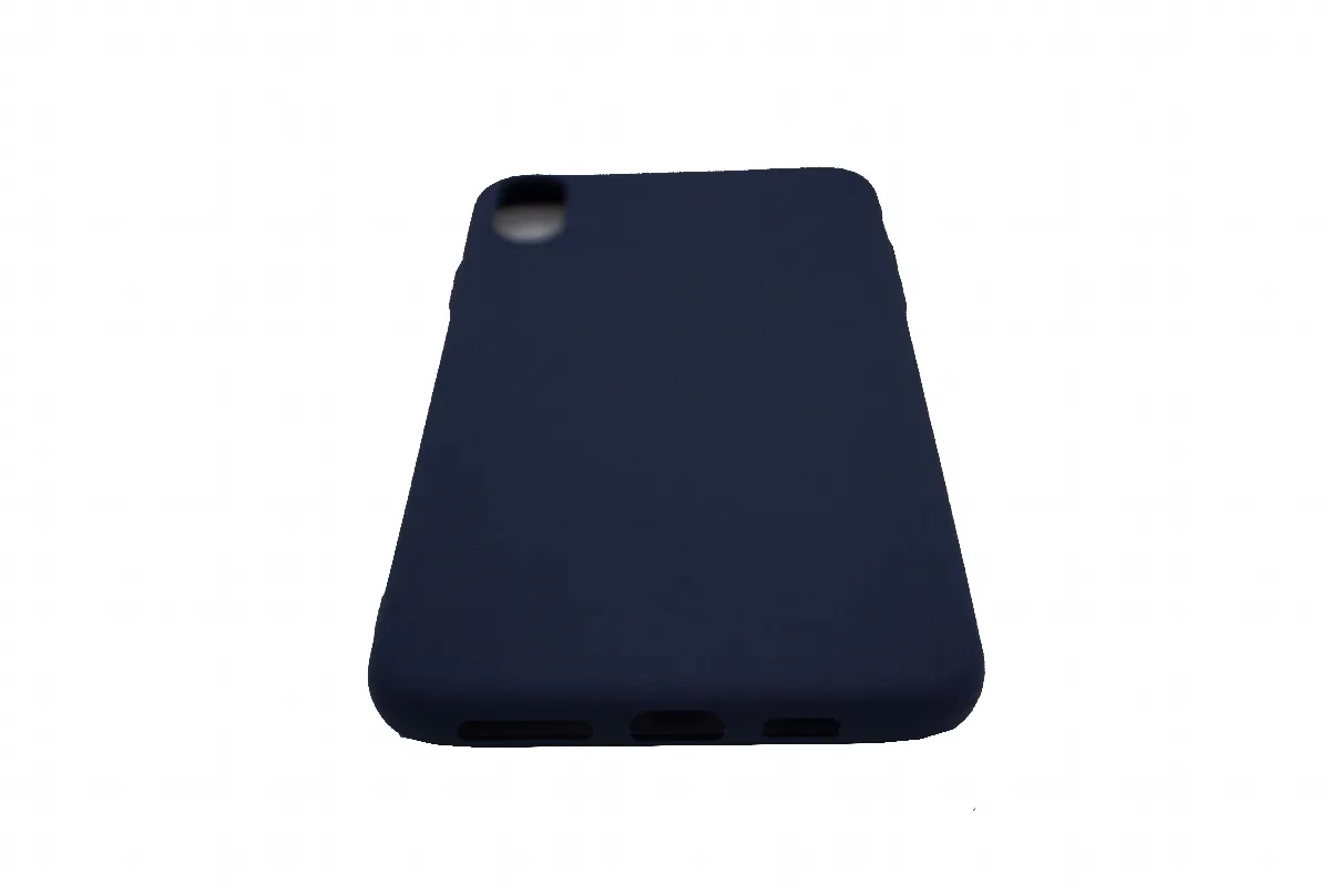 Θήκη σιλικόνης TPU Ultra Slim 0.3mm soft mat για iPhone XS Max - σκούρο μπλέ – εικόνα 3