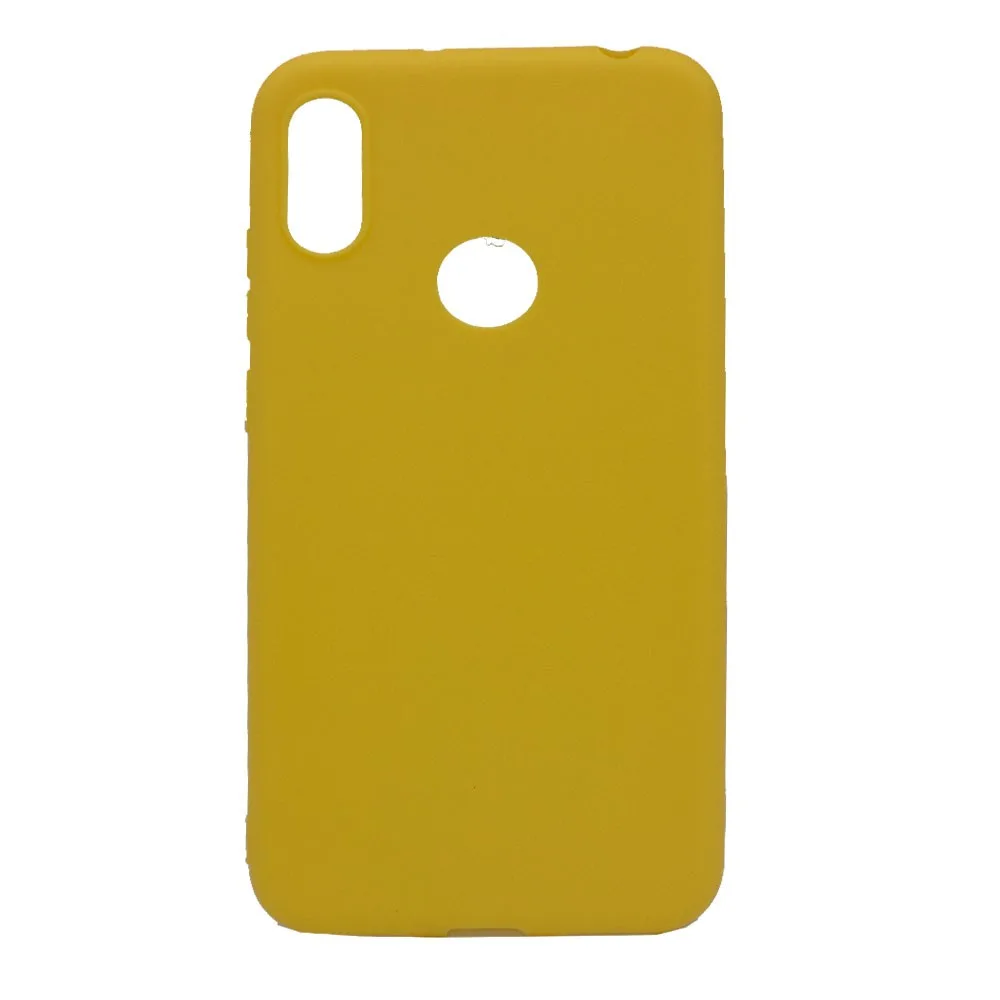 Θήκη σιλικόνης TPU Ultra Slim 0.3mm soft mat για Huawei Y6 2019 - κίτρινο