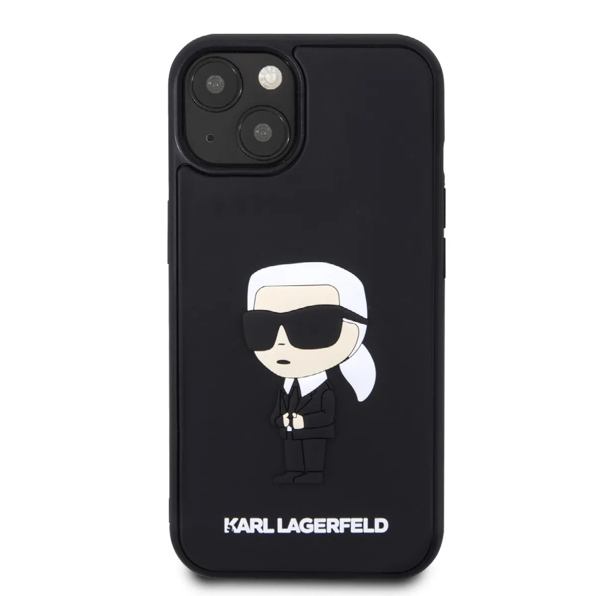 Karl Lagerfeld 3D Rubber Case Karl’s Head Θήκη προστασίας από σιλικόνη – iPhone 13 Μαύρο – KLHCP13M3DRKINK – εικόνα 3