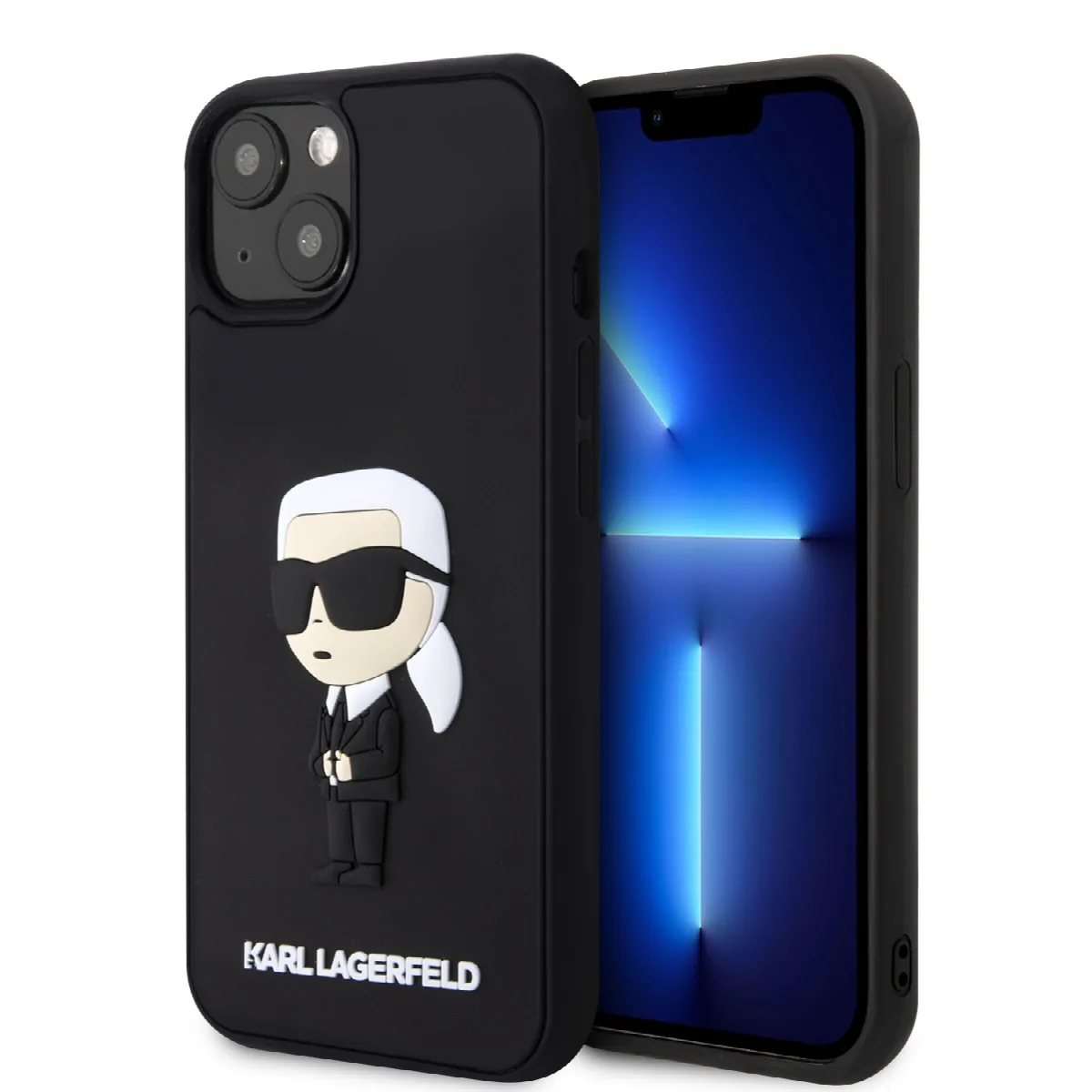 Karl Lagerfeld 3D Rubber Case Karl’s Head Θήκη προστασίας από σιλικόνη – iPhone 13 Μαύρο – KLHCP13M3DRKINK