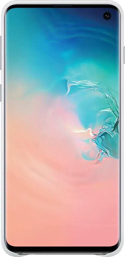 Γνήσια θήκη Samsung Leather Back Cover Galaxy S10 - Λευκό – εικόνα 2