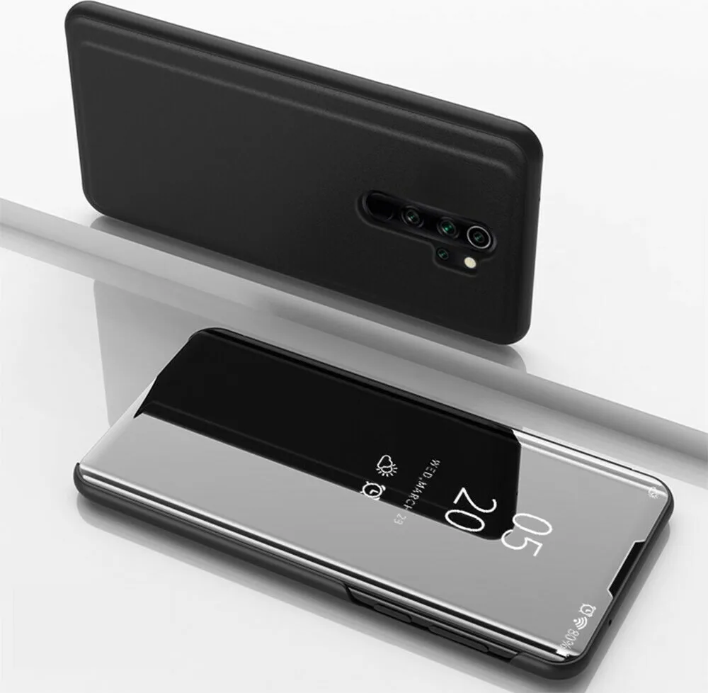 Θήκη Book Clear View για Xiaomi Redmi 9 - μαύρο – εικόνα 2