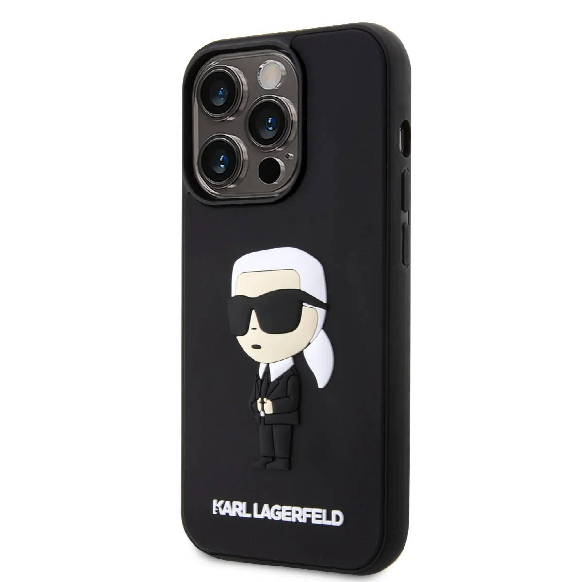 Karl Lagerfeld 3D Rubber Case Karl’s Head Θήκη προστασίας από σιλικόνη – iPhone 13 Pro Max Μαύρο – KLHCP13X3DRKINK – εικόνα 4