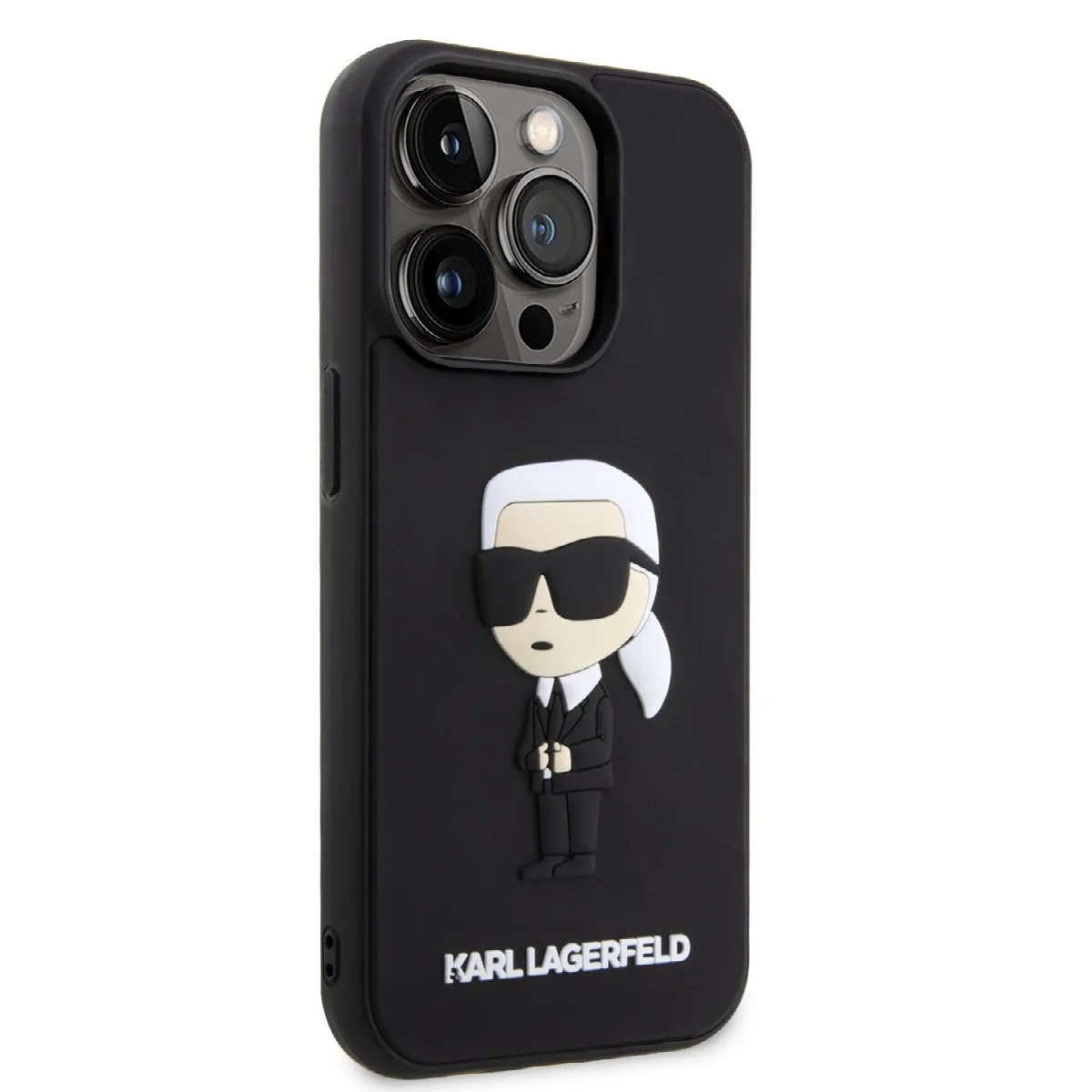 Karl Lagerfeld 3D Rubber Case Karl’s Head Θήκη προστασίας από σιλικόνη – iPhone 13 Pro Max Μαύρο – KLHCP13X3DRKINK – εικόνα 2