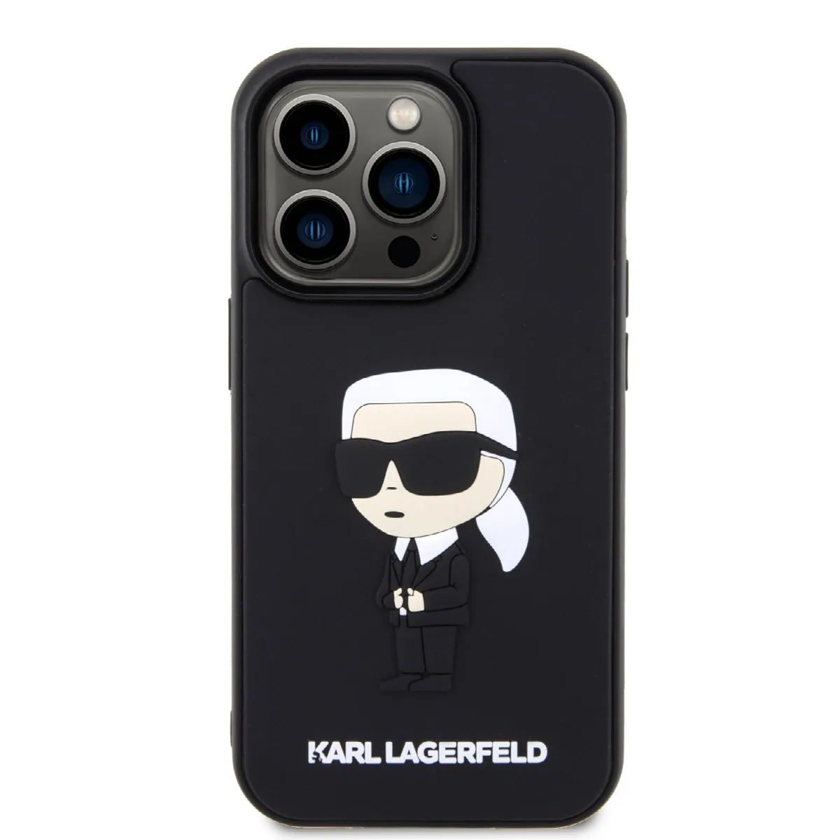 Karl Lagerfeld 3D Rubber Case Karl’s Head Θήκη προστασίας από σιλικόνη – iPhone 13 Pro Max Μαύρο – KLHCP13X3DRKINK – εικόνα 3