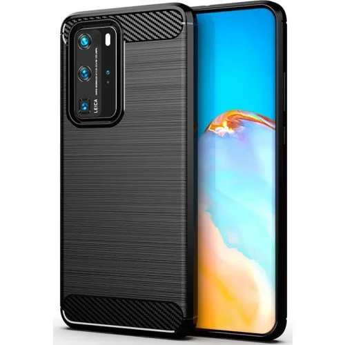 Θήκη Carbon Flexible TPU για Huawei P40 Pro - Μαύρο