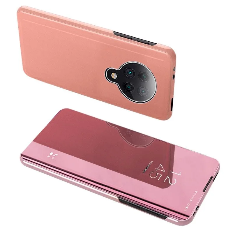 Clear View Standing Cover Book για Xiaomi Redmi K30 Pro / Poco F2 Pro - ροζ