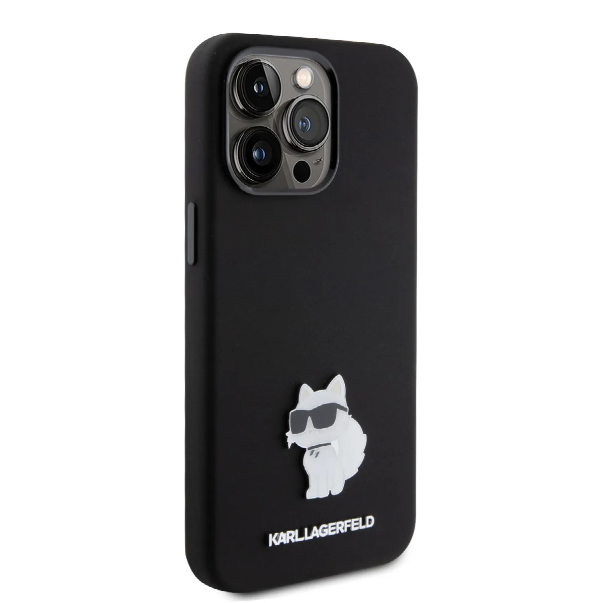 Karl Lagerfeld Choupette Metal Pin Hard Case Θήκη προστασίας από σιλικόνη – iPhone 15 Pro Max Black – KLHCP15XSMHCNPK – εικόνα 2