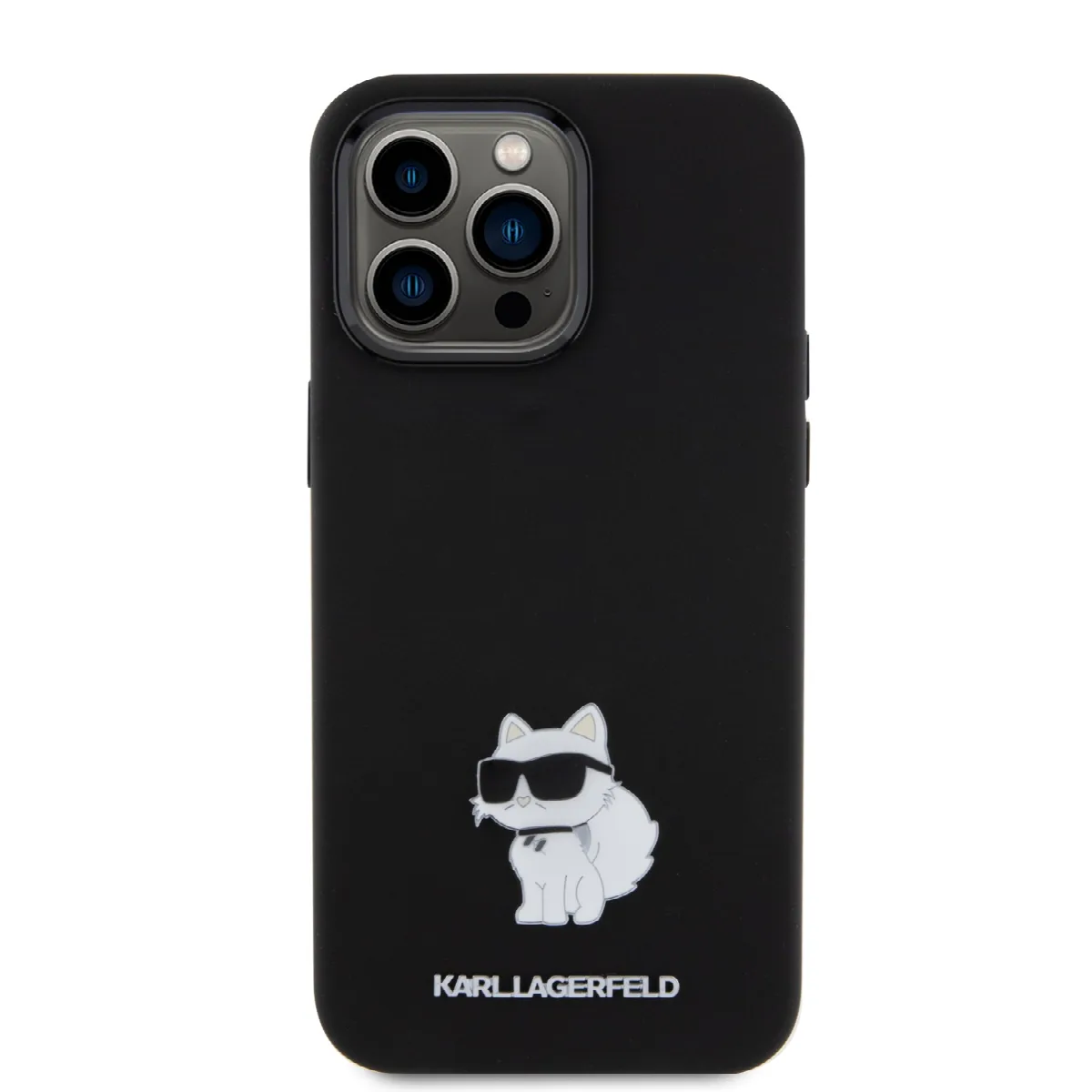 Karl Lagerfeld Choupette Metal Pin Hard Case Θήκη προστασίας από σιλικόνη – iPhone 15 Pro Max Black – KLHCP15XSMHCNPK – εικόνα 5
