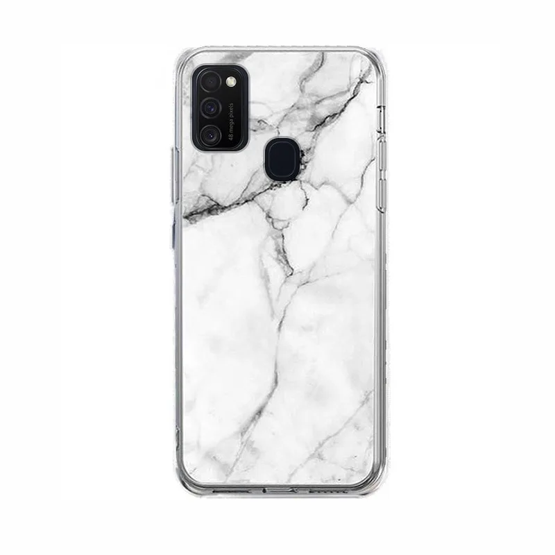 Θήκη Marble TPU για Samsung M31 - Λευκό