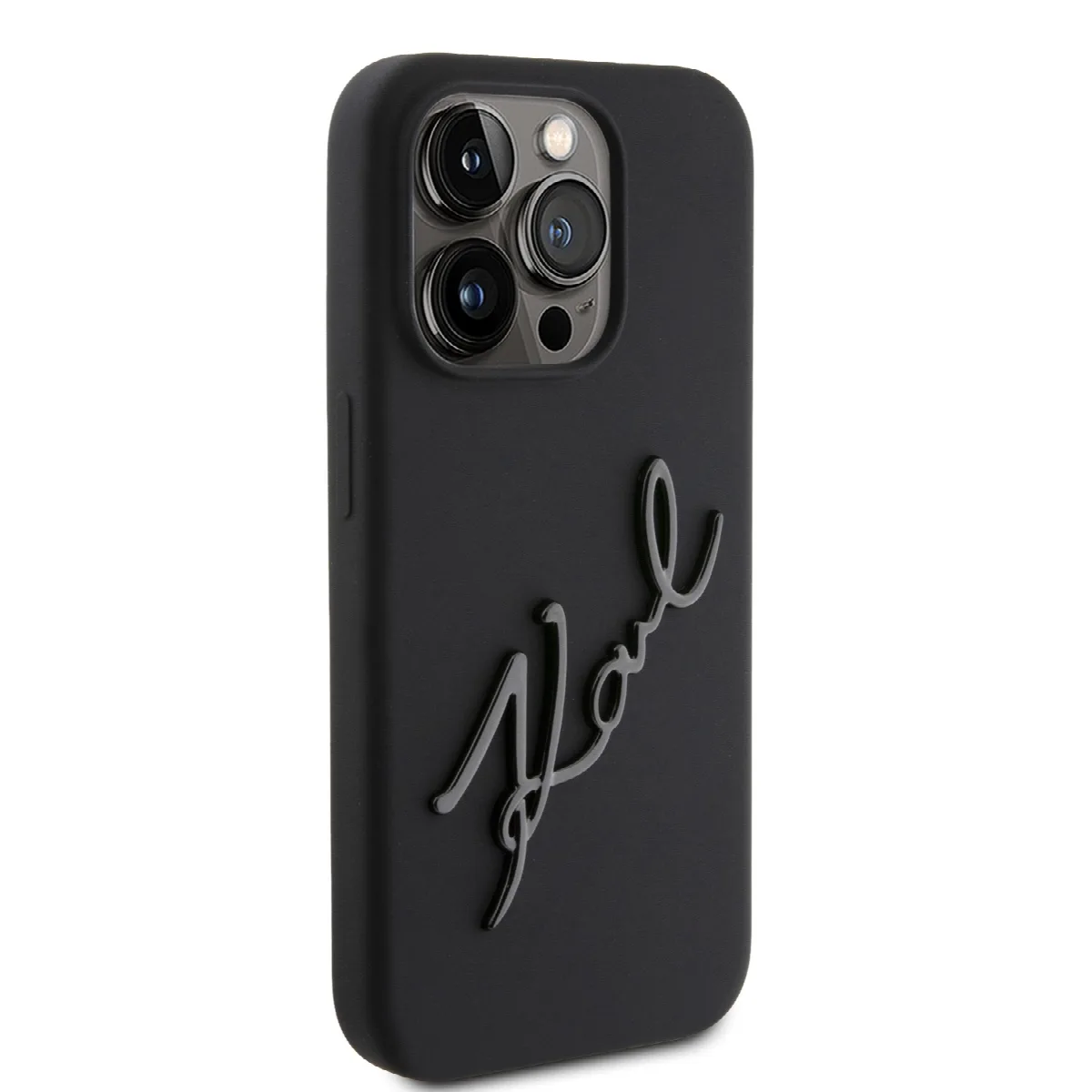 Karl Lagerfeld “Karl Script Logo” Hard Case Θήκη προστασίας από σιλικόνη – iPhone 15 Pro Black – KLHCP15LSKSBMCK – εικόνα 2