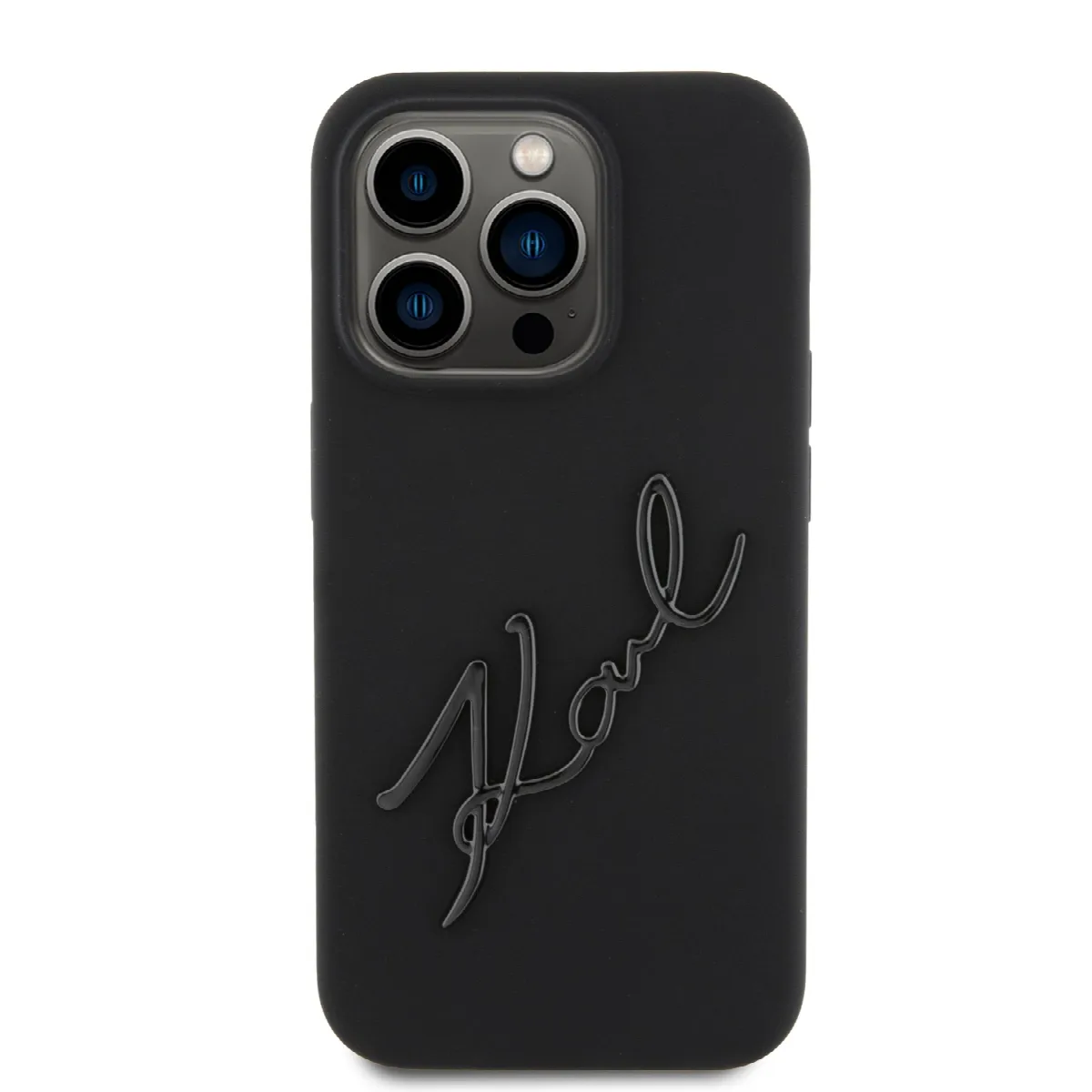 Karl Lagerfeld “Karl Script Logo” Hard Case Θήκη προστασίας από σιλικόνη – iPhone 15 Pro Black – KLHCP15LSKSBMCK – εικόνα 5