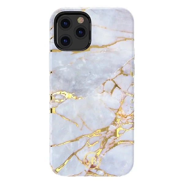 Θήκη Kingxbar Marble για iPhone 12 Pro Max - Λεύκο