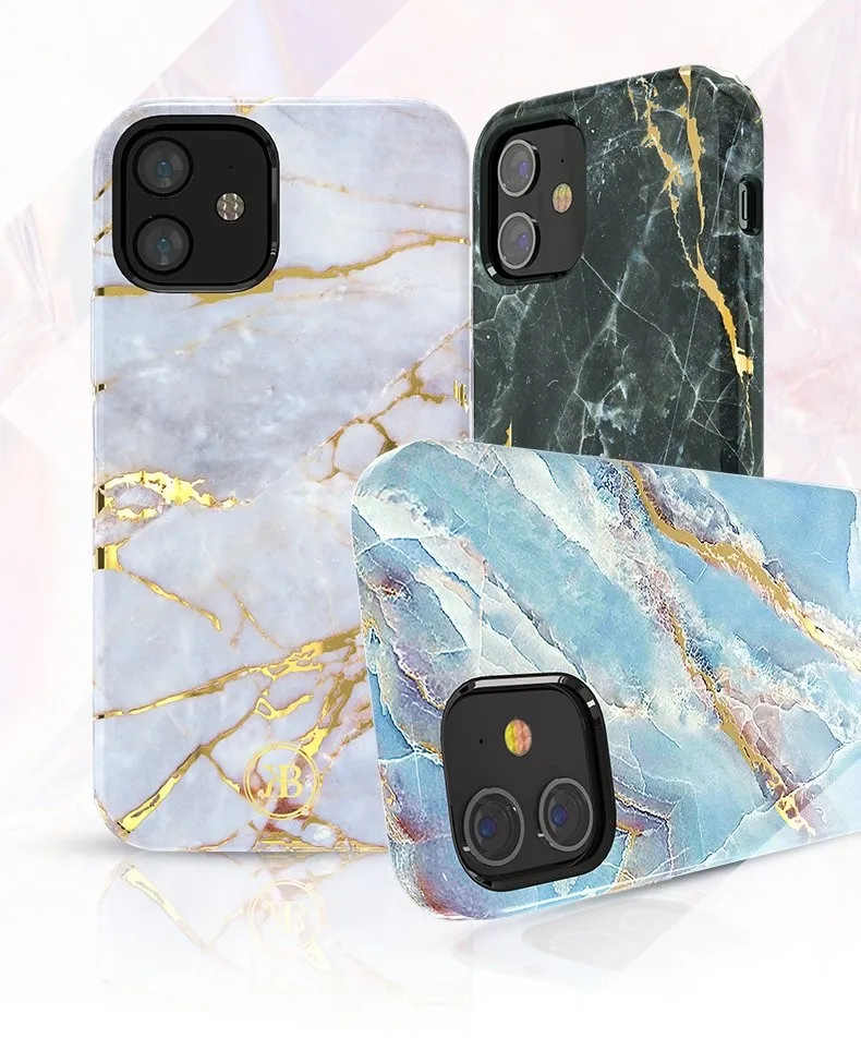 Θήκη Kingxbar Marble για iPhone 12 Pro Max - Μπλε – εικόνα 3