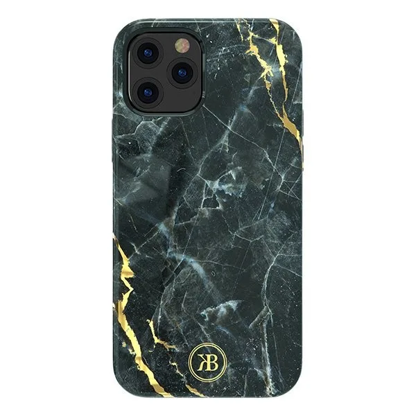 Θήκη Kingxbar Marble για iPhone 12 Pro Max - Μαύρο