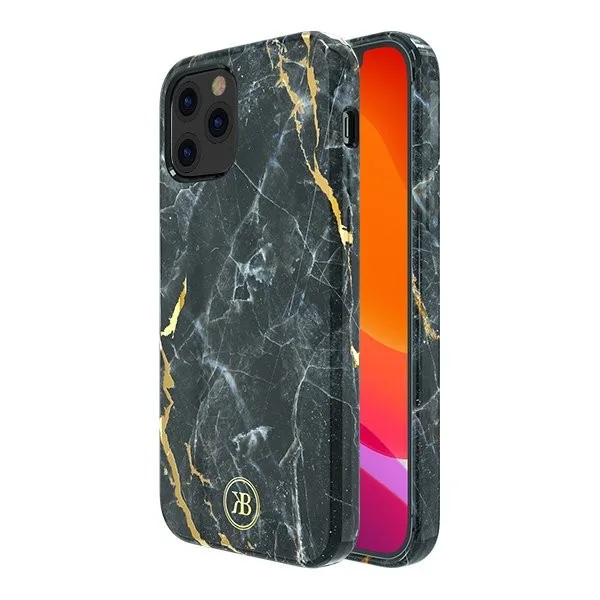Θήκη Kingxbar Marble για iPhone 12 Pro Max - Μαύρο – εικόνα 2