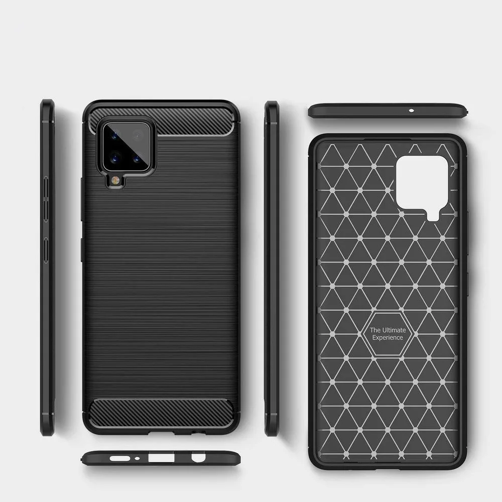 Θήκη Carbon Flexible TPU για Samsung A42 - Μαύρο – εικόνα 2