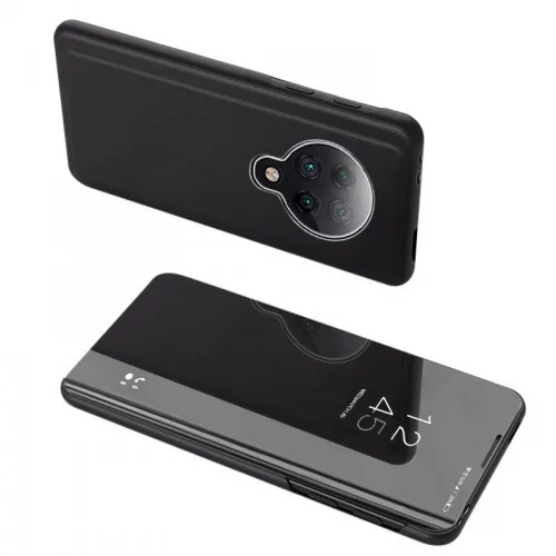 Clear View Standing Cover Book για Xiaomi Redmi K30 Pro / Poco F2 Pro - μαύρο