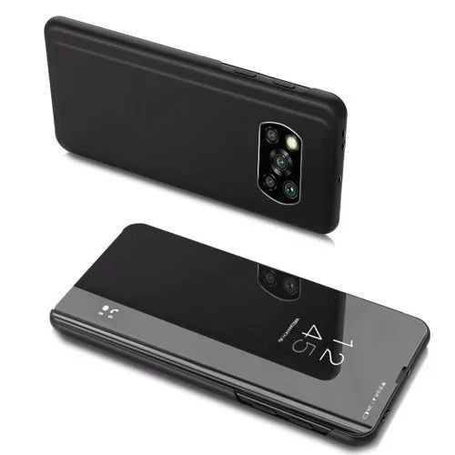 Θήκη Book Clear View για Xiaomi Poco X3 / X3 Pro / X3 NFC - Μαύρο