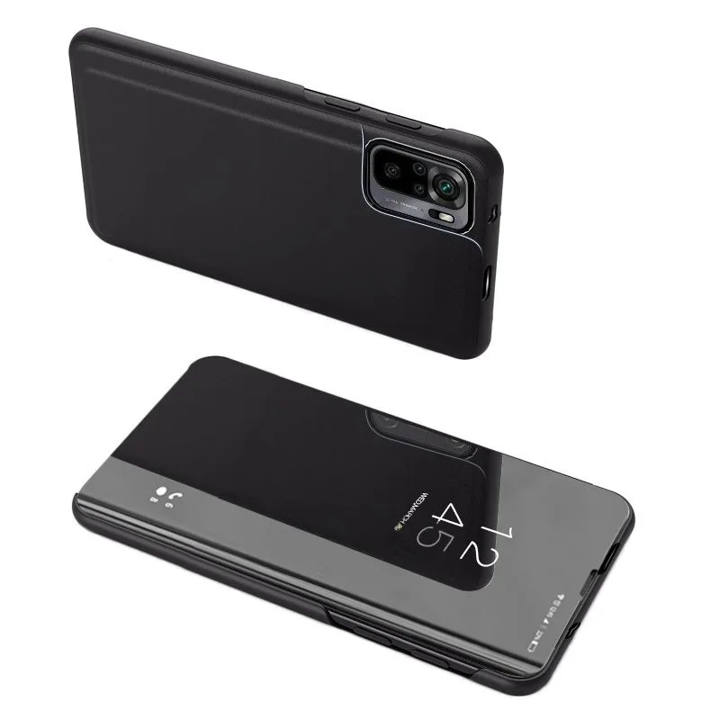 Θήκη Book Clear View για Xiaomi Redmi Note 10 / Redmi Note 10S - Μαύρο