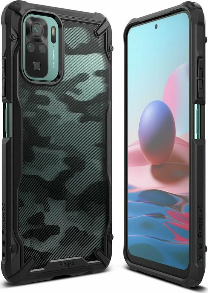 Θήκη Ringke Fusion X Back Cover για Xiaomi Redmi Note 10 / Redmi Note 10S - Μαύρο Παραλλαγή