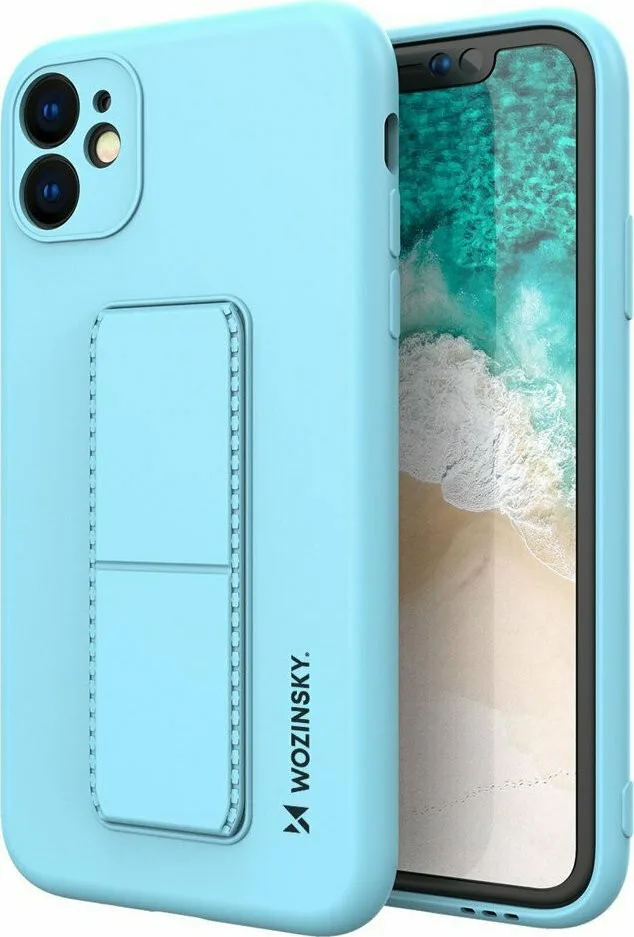 Θήκη Σιλικόνης Wozinsky Wozinsky Kickstand Flexible Back Cover για iPhone 12 Pro Max - Γαλάζιο