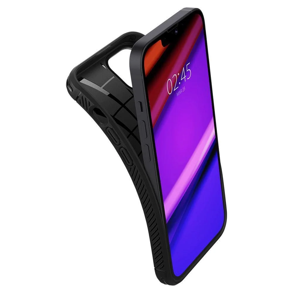 Θήκη Spigen Rugged Armor για iPhone 13 - Μαύρο Matte – εικόνα 4