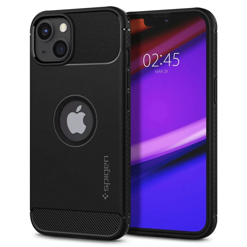 Θήκη Spigen Rugged Armor για iPhone 13 - Μαύρο Matte