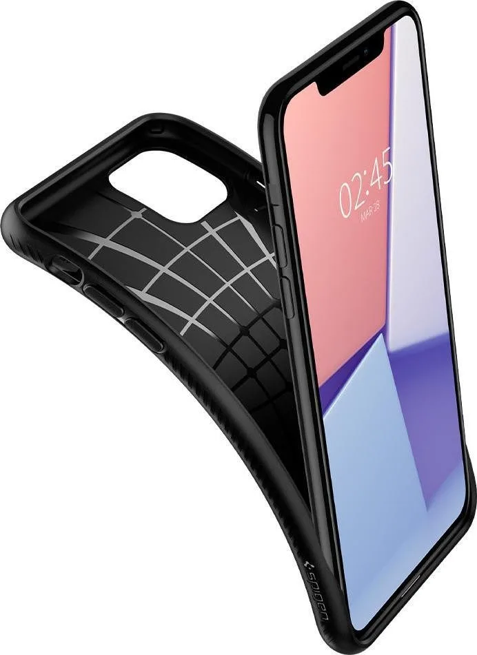 Θήκη Spigen Liquid Air για iPhone 11 - Μαύρο – εικόνα 3