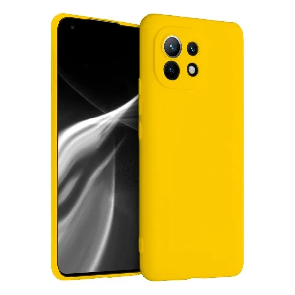 Θήκη σιλικόνης TPU Ultra Slim 0.3mm soft mat για Xiaomi Mi 11 - Κίτρινο
