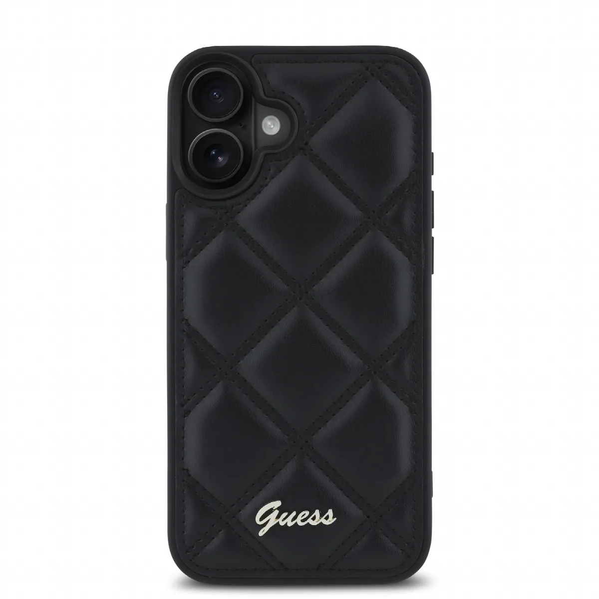 Guess “Quilted Metal Logo Collection” PU Case Θήκη προστασίας από δερματίνη – iPhone 16 Μαύρο – GUHCP16SPSQSQSK – εικόνα 4