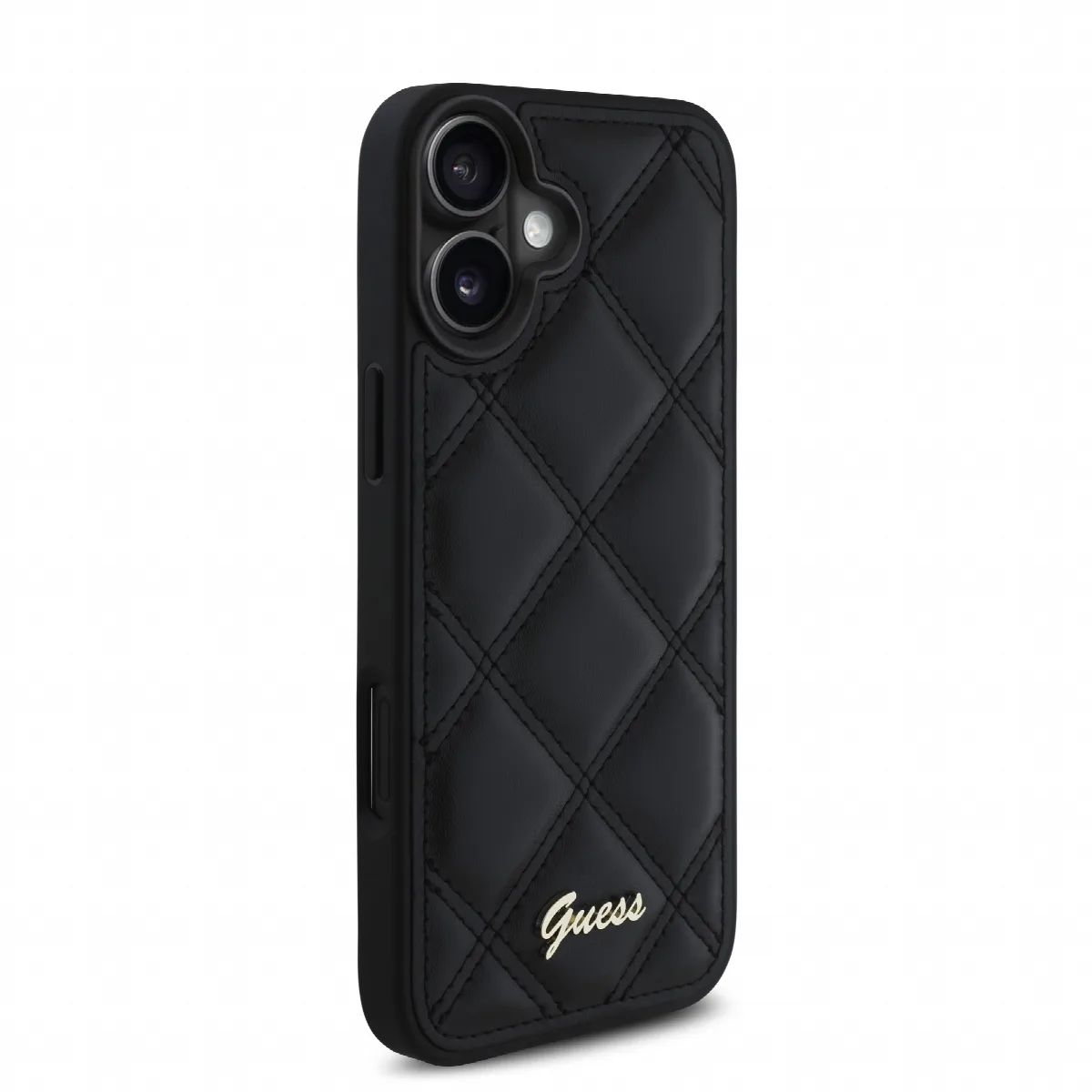 Guess “Quilted Metal Logo Collection” PU Case Θήκη προστασίας από δερματίνη – iPhone 16 Μαύρο – GUHCP16SPSQSQSK – εικόνα 2