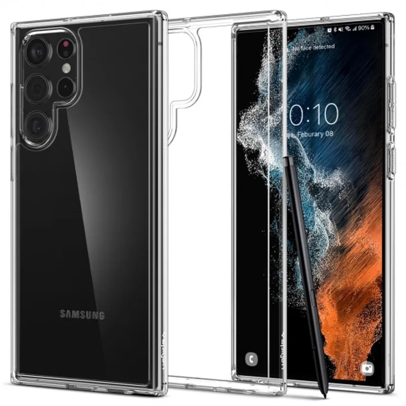 Θήκη Spigen Ultra Hybrid για Samsung Galaxy S22 Ultra 5G - Crystal Clear – εικόνα 3