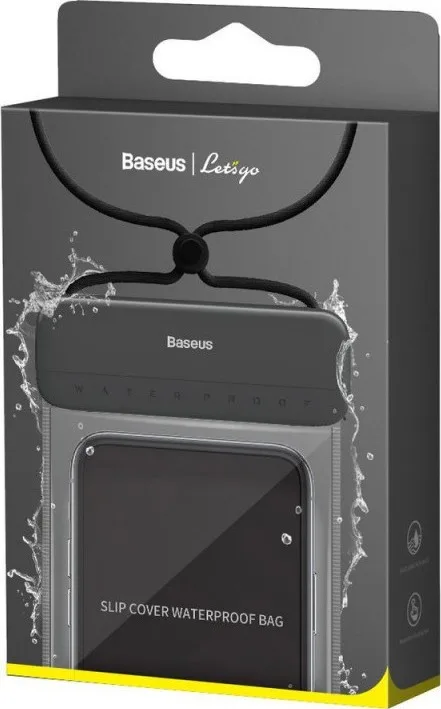 Αδιάβροχη θήκη Baseus Let's Go για όλα τα κινητά με οθόνη έως 7.2" - Μαύρο – εικόνα 3