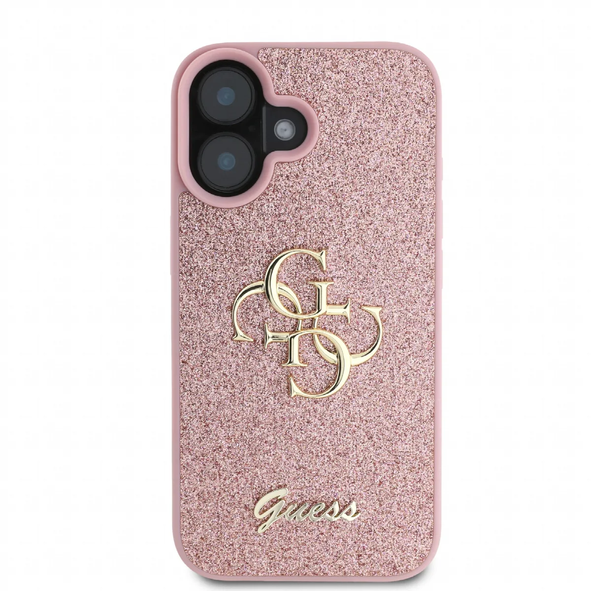 Guess Fixed Glitter Big 4G Logo Case Θήκη προστασίας από σιλικόνη– iPhone 16 Ροζ – GUHCP16SHG4SGP – εικόνα 4