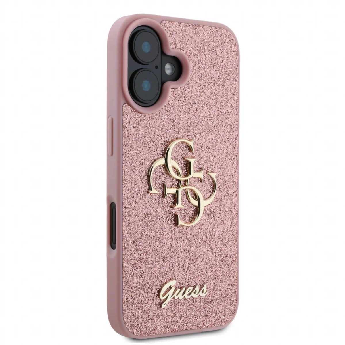 Guess Fixed Glitter Big 4G Logo Case Θήκη προστασίας από σιλικόνη– iPhone 16 Ροζ – GUHCP16SHG4SGP – εικόνα 2
