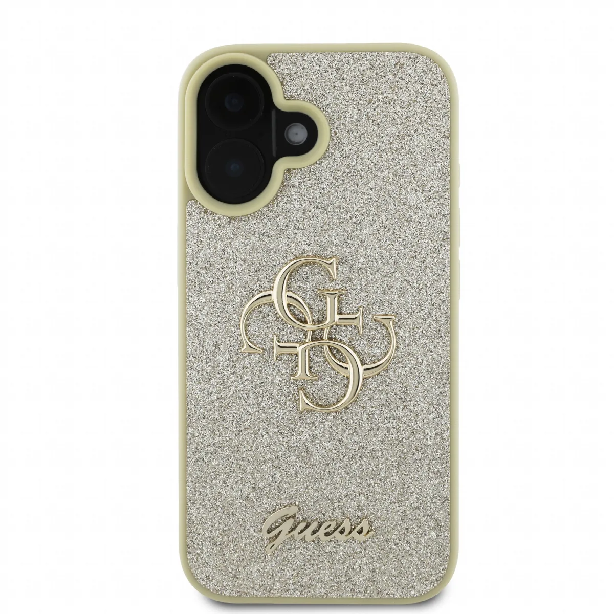 Guess Fixed Glitter Big 4G Logo Case Θήκη προστασίας από σιλικόνη – iPhone 16 Χρυσό – GUHCP16SHG4SGD – εικόνα 4