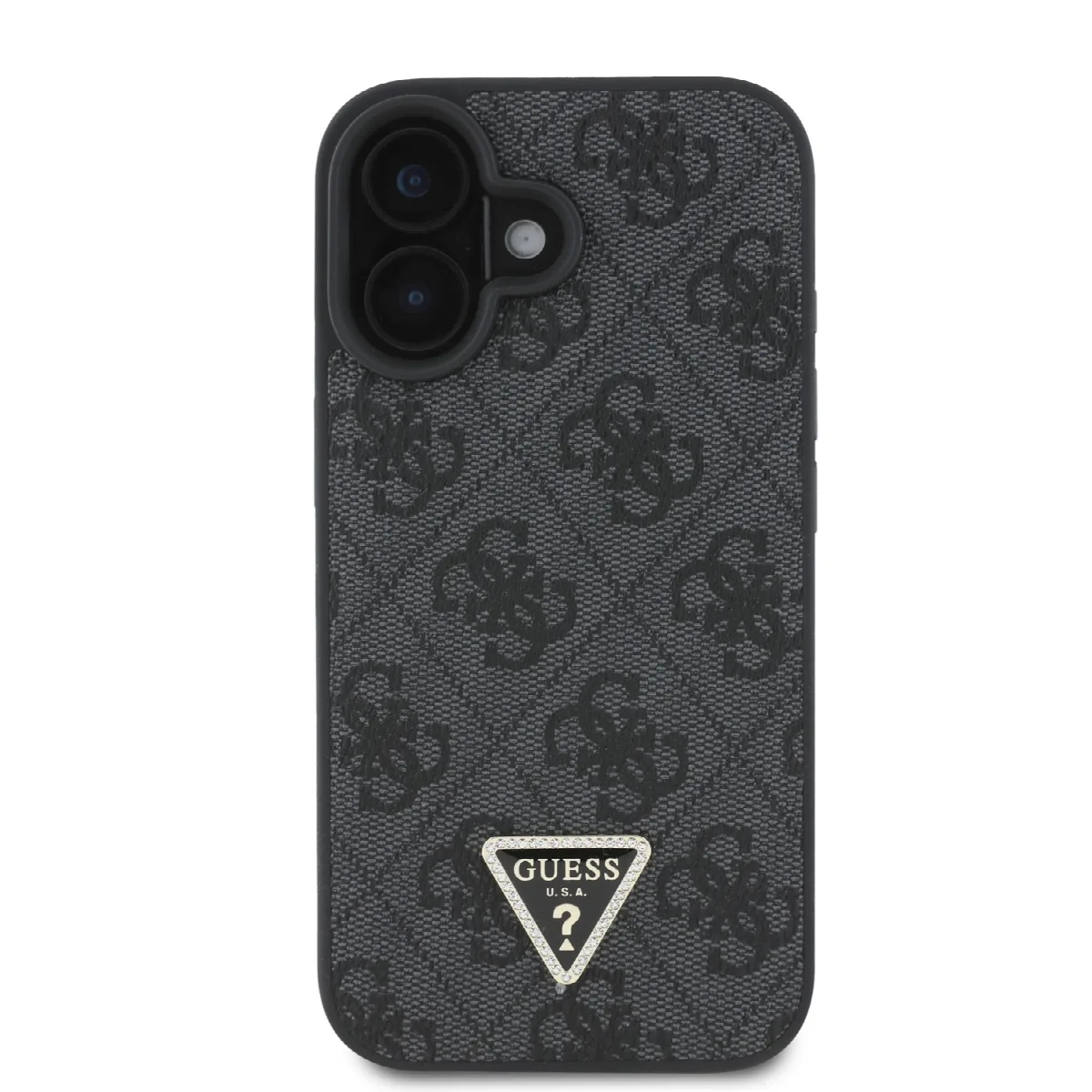 Guess “Metal Logo Strass Collection” Case Θήκη προστασίας Crossbody από δερματίνη – iPhone 16 Μαύρο – GUHCP16SP4TDSCPK – εικόνα 4