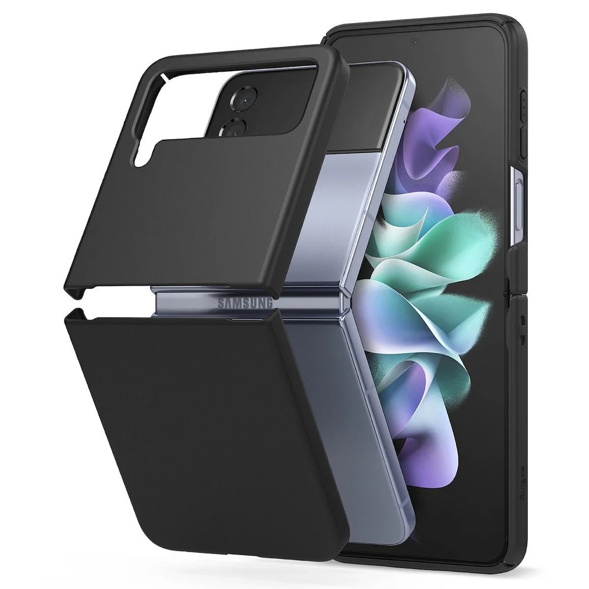 Ringke Slim Back Cover Θήκη Σιλικόνης για Galaxy Z Flip4 5G - Μαύρο