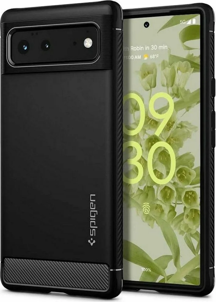Θήκη Spigen Rugged Armor για Google Pixel 6 - Μαύρο Matte