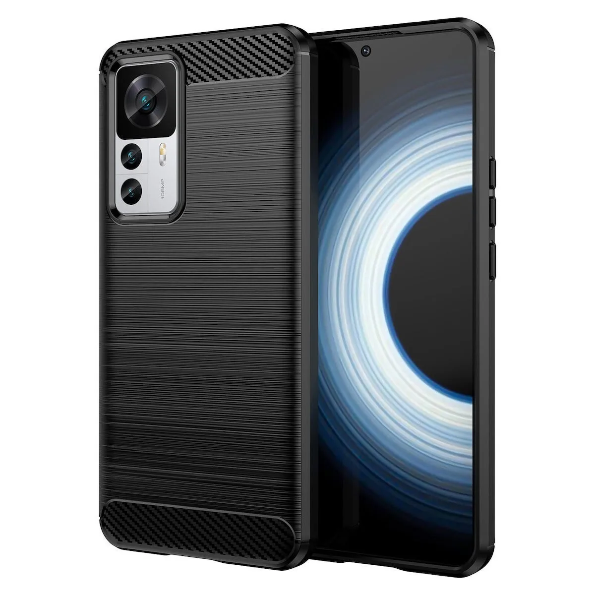 Θήκη Carbon Flexible TPU για Xiaomi 12T / 12T Pro - Μαύρο