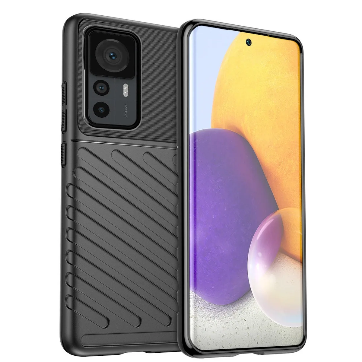 Θήκη Thunder Tough Rugged για Xiaomi 12T / Xiaomi 12T Pro - Μαύρο