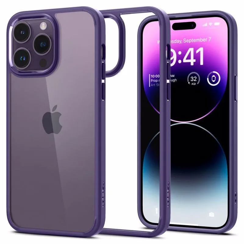 Θήκη Spigen Ultra Hybrid για Apple iPhone 14 Pro 5G - Deep Purple – εικόνα 2
